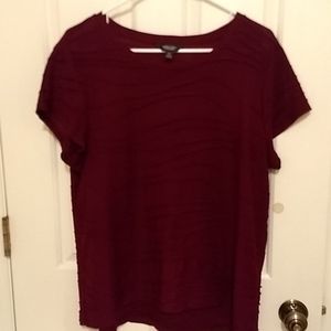Burgundy tee